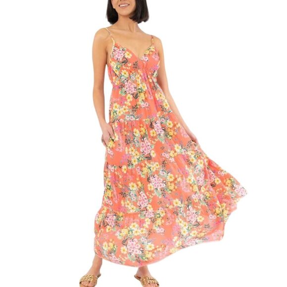 Kut from the Kloth Dresses & Skirts - NEW Kut from the Kloth Thea Dress w/ Side Pockets Womens Size Large Coral Tiered